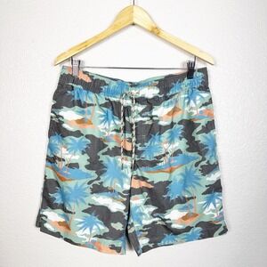 Rails Mens Size Large Kian Twilight Swim Trunks Shorts in Life's a Beach Print